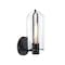 Designers Fountain Skylar 5.25 in. 1-Light Matte Black Wall Sconce Light with Clear Glass Shade for Bathrooms D332M-WS-MB - alternate 2